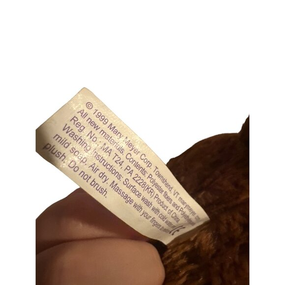 Mary Meyer Horse Plush 1999 Vintage Stuffed Animal Soft Brown floppy - Picture 6 of 6